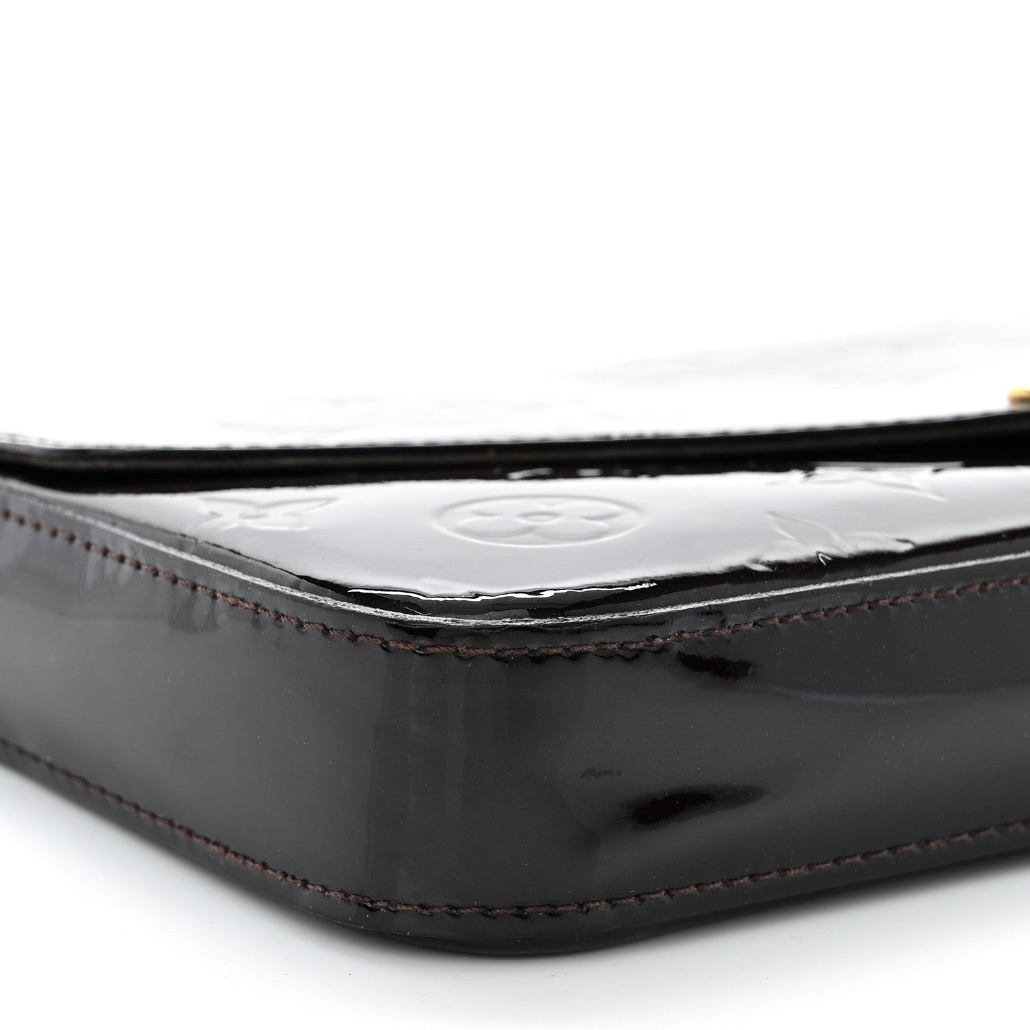 Louis Vuitton Vernis Pochette Felicie Chain Wallet Amarante 12 of 15