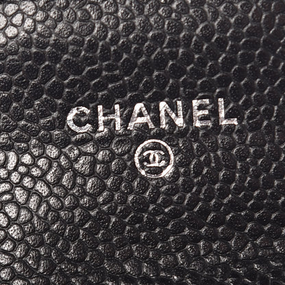 Chanel Caviar Quilted Flap Card Holder Black 7 of 9