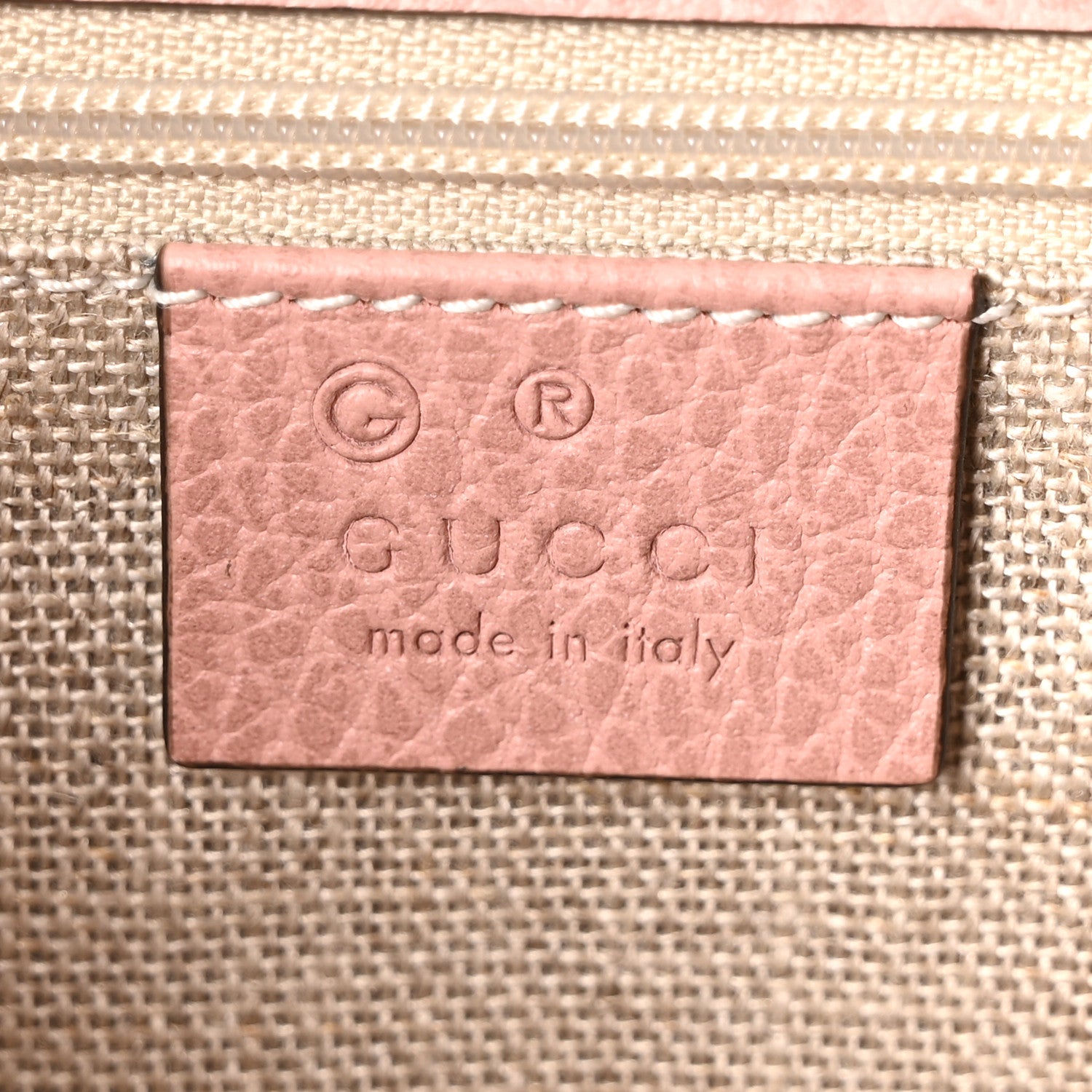 Gucci Dollar Calfskin Interlocking G Shoulder Bag Soft Pink 6 of 10