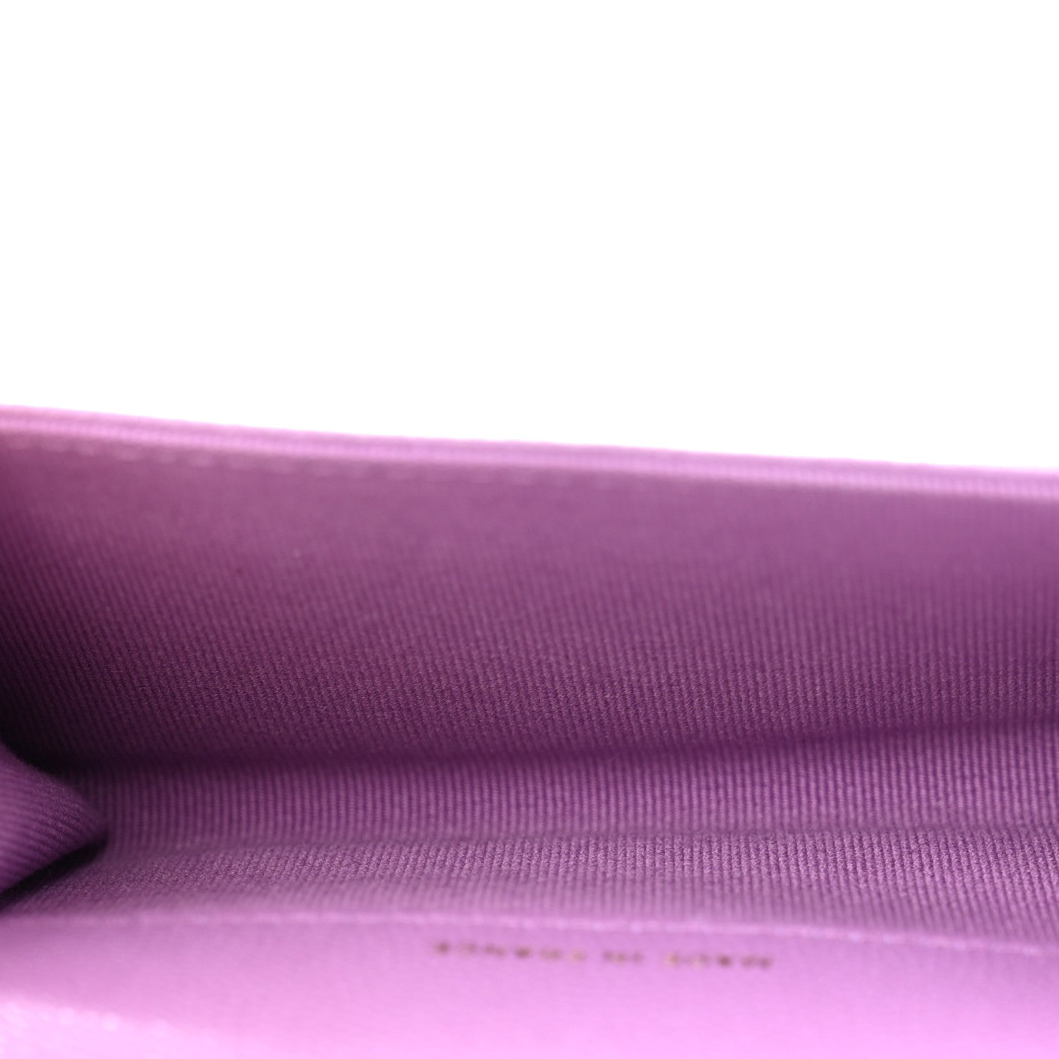 Chanel Caviar Quilted Flap Card Holder Wallet Purple 5 of 9