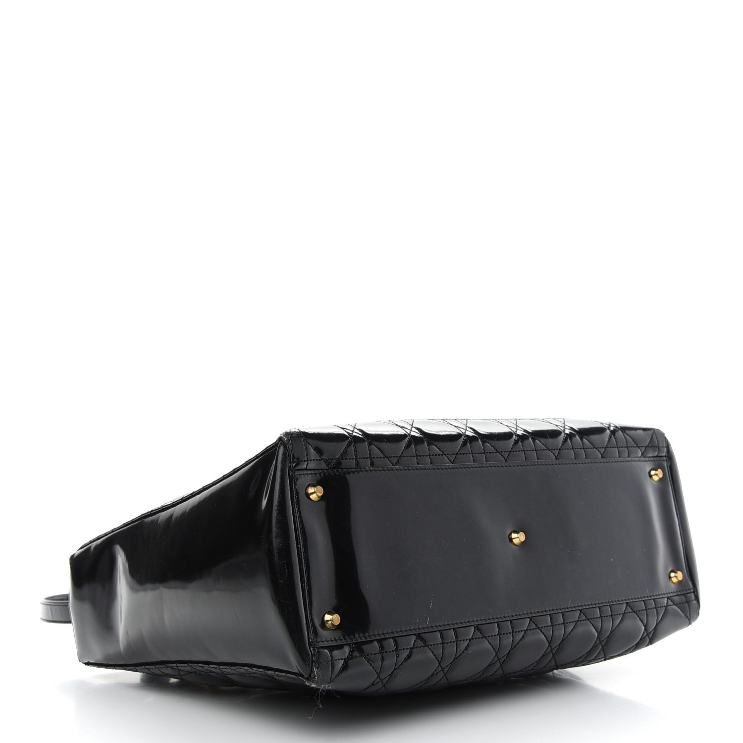 Christian Dior Patent Cannage Large Lady Dior Black 4 of 13