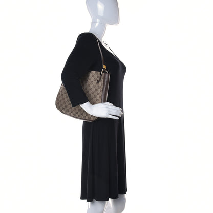 Gucci Monogram Small Drawstring Shoulder Bag Dark Brown 3 of 11