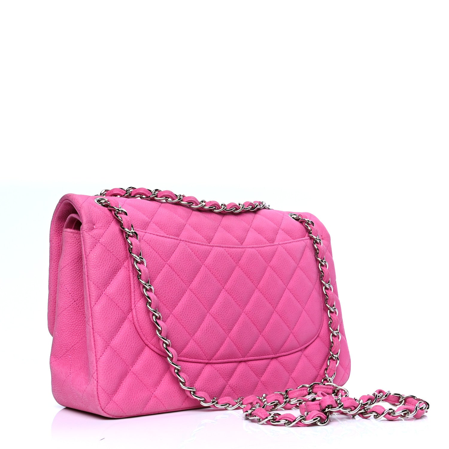 Chanel Iridescent Caviar Quilted Jumbo Double Flap Pink 2 of 5