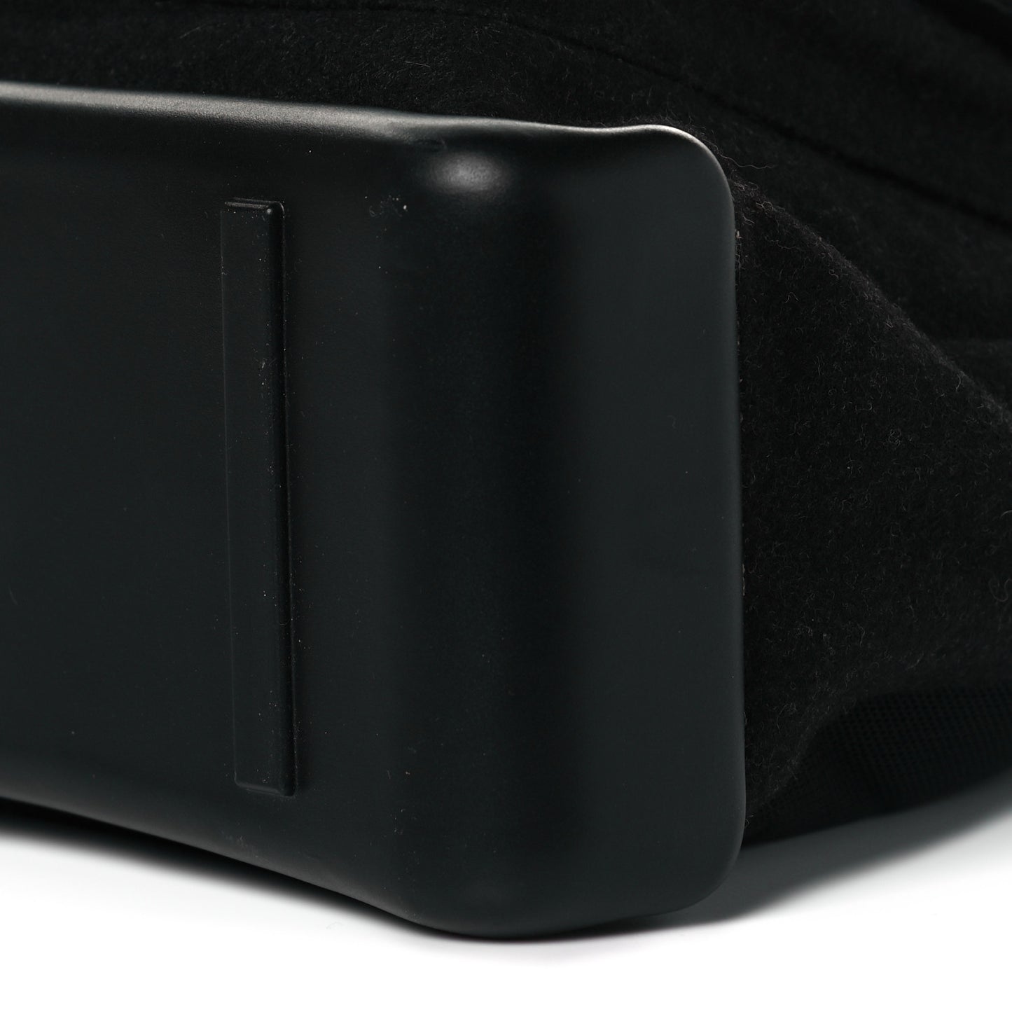 Wool Messenger Satchel Black