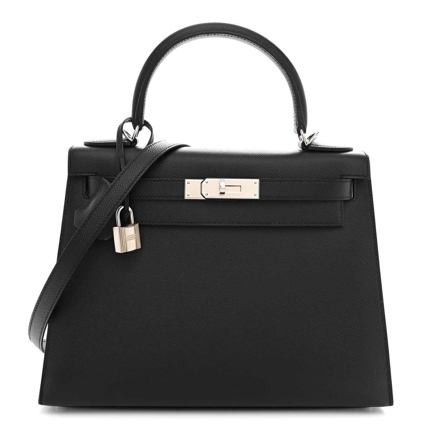 Hermes Epsom Kelly Sellier 28 Black 1 of 10