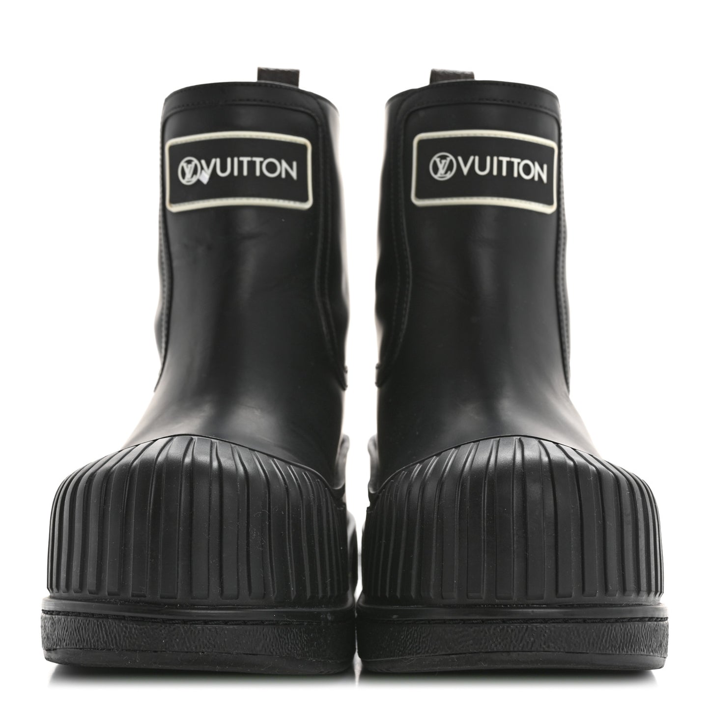 Calfskin Polar Flat Ankle Boots 38 Black