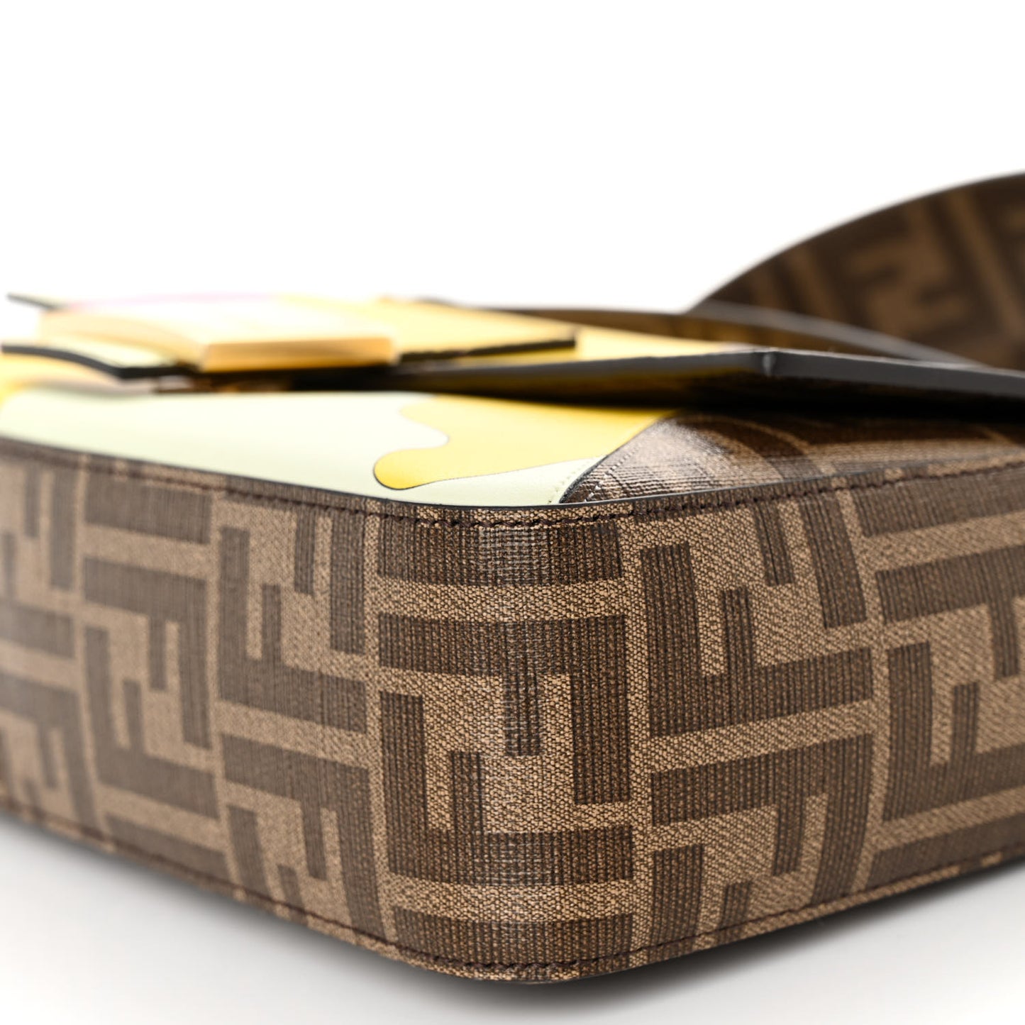 Glazed Fabric FF 1974 Hairdo Girls Inlay Baguette Mogano Panna Multicolor
