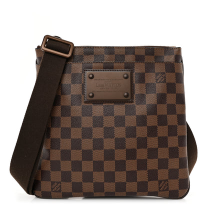 Louis Vuitton Damier Ebene Brooklyn Flat Pochette 1 of 9