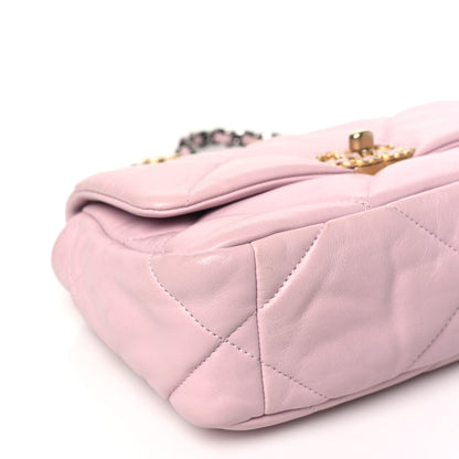 Chanel Lambskin Quilted Medium Chanel 19 Flap Light Pink 9 of 10
