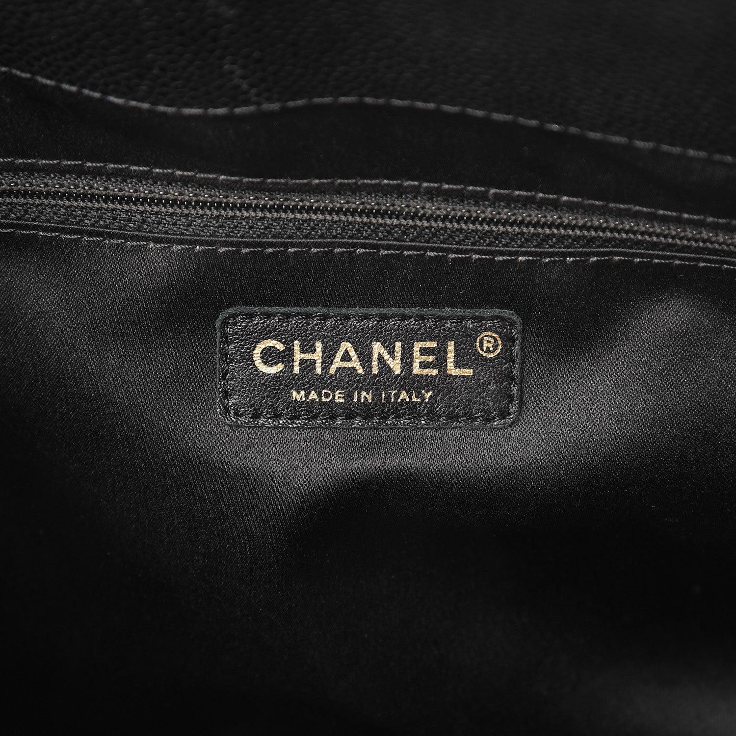 Chanel Caviar Quilted XL Grand Shopping Tote GST Black 6 of 12