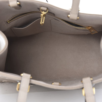 Louis Vuitton Empreinte Monogram Giant Onthego MM Tourterelle Creme 5 of 11