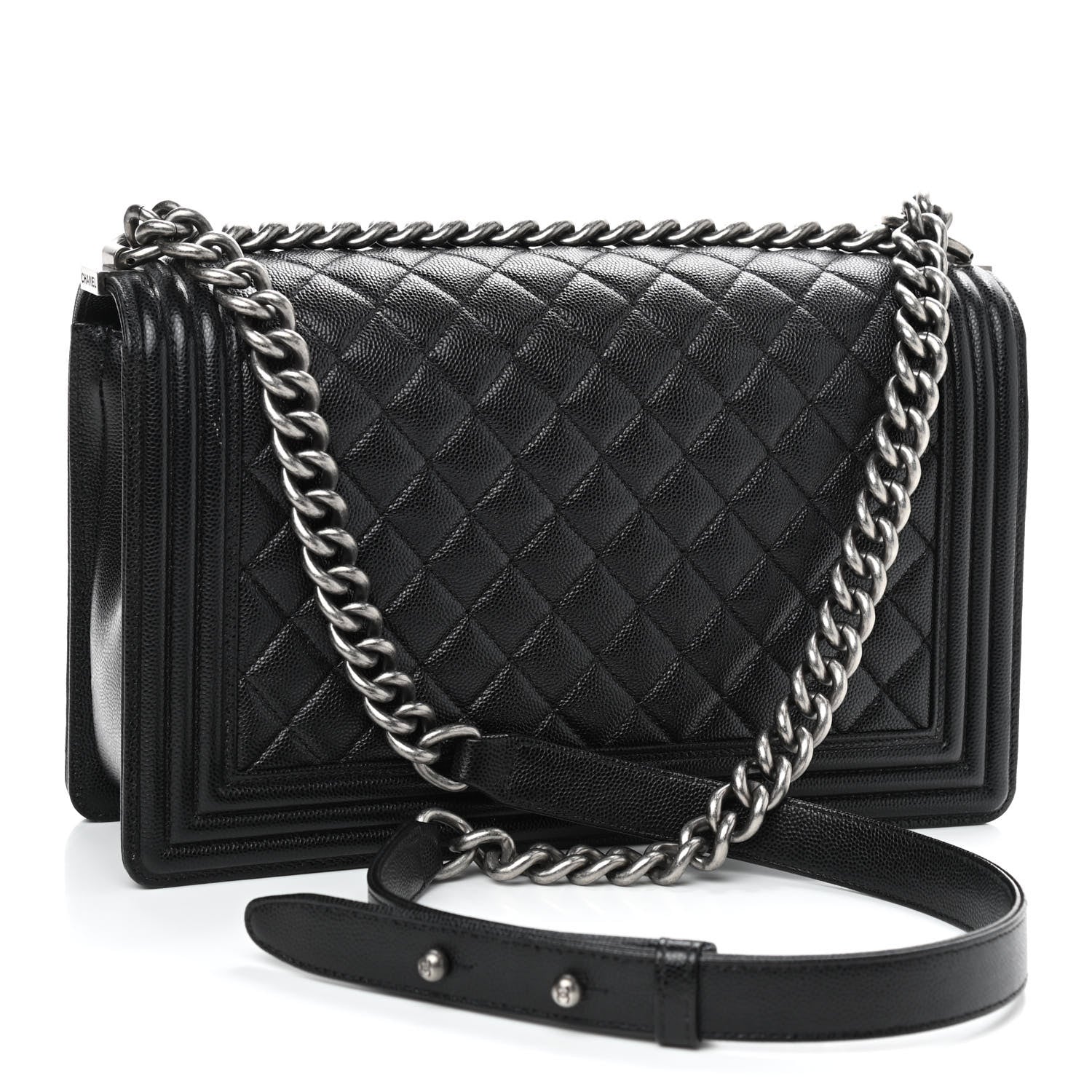 Chanel Caviar Quilted New Medium Boy Flap Black 3 of 9