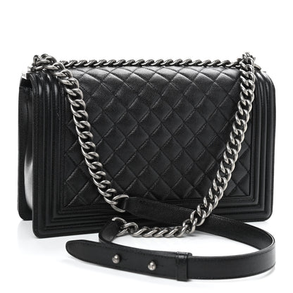 Chanel Caviar Quilted New Medium Boy Flap Black 3 of 9