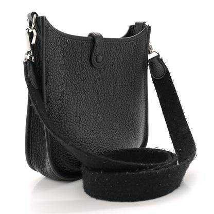 Hermes Taurillon Clemence Evelyne TPM Black 3 of 13