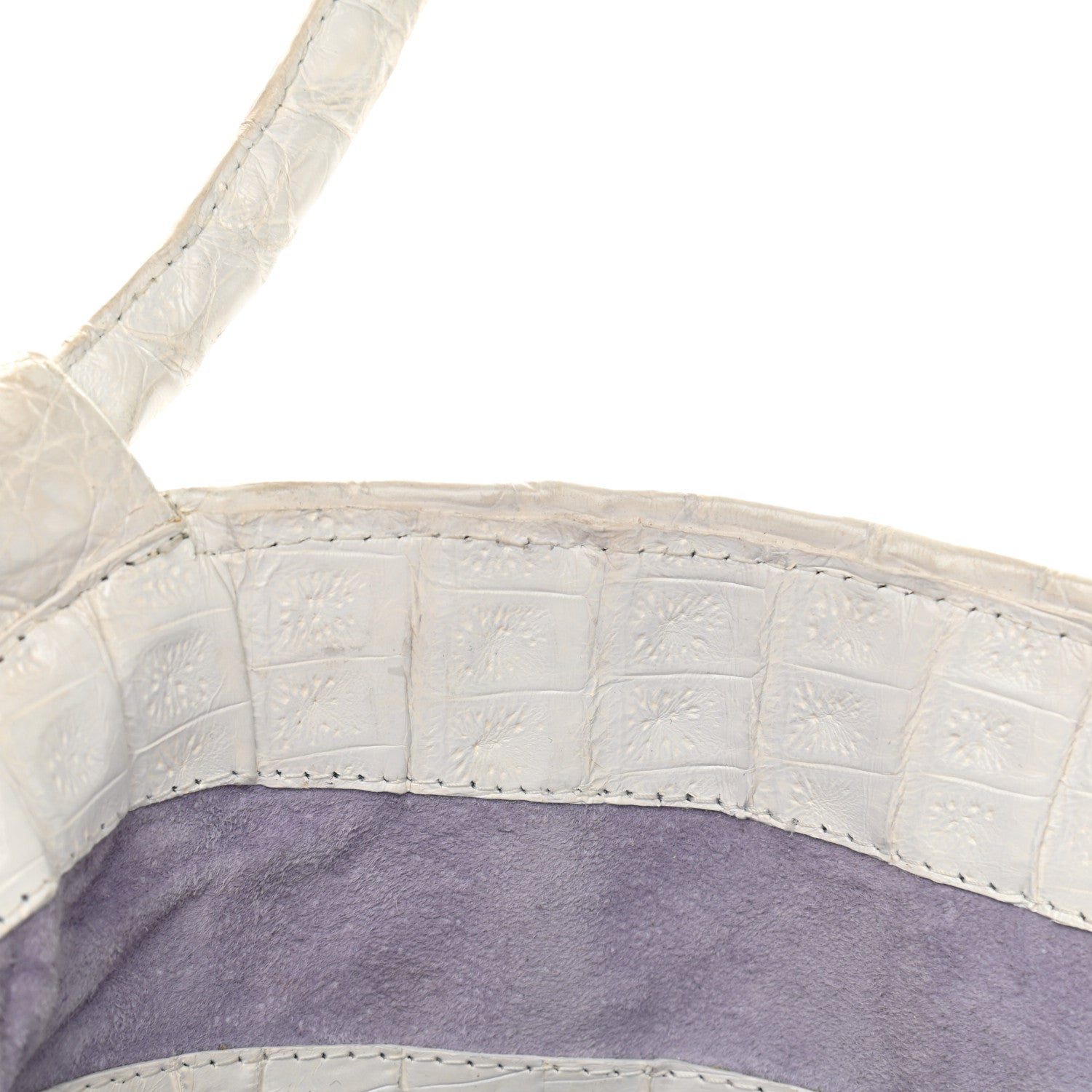 Nancy Gonzalez Crocodile Top Handle Tote White 12 of 25