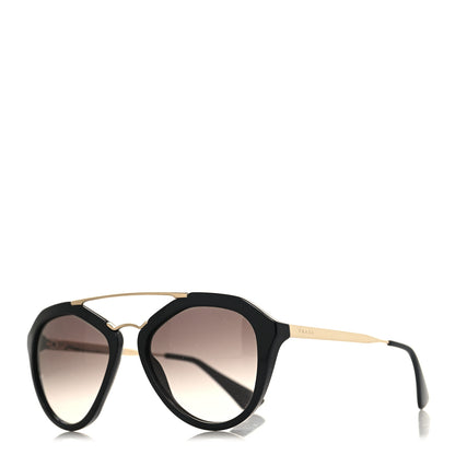 Prada Acetate Metal Cinema Sunglasses SPR 12Q Black 1 of 7