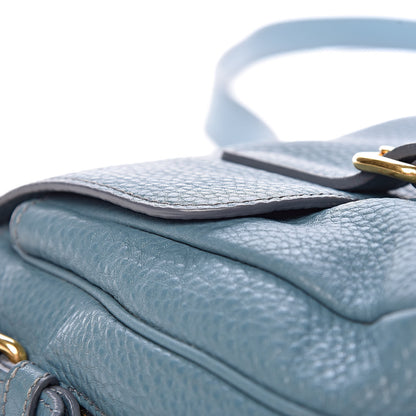 Prada Vitello Daino Push Lock Messenger Bag Marine 14 of 18