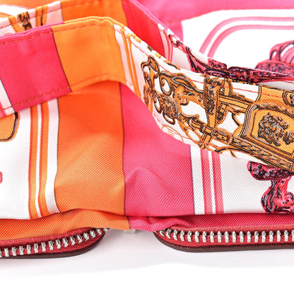 Hermes Buffle Brides de Gala Silky Pop Shopper Tote Rouge Garance 15 of 15