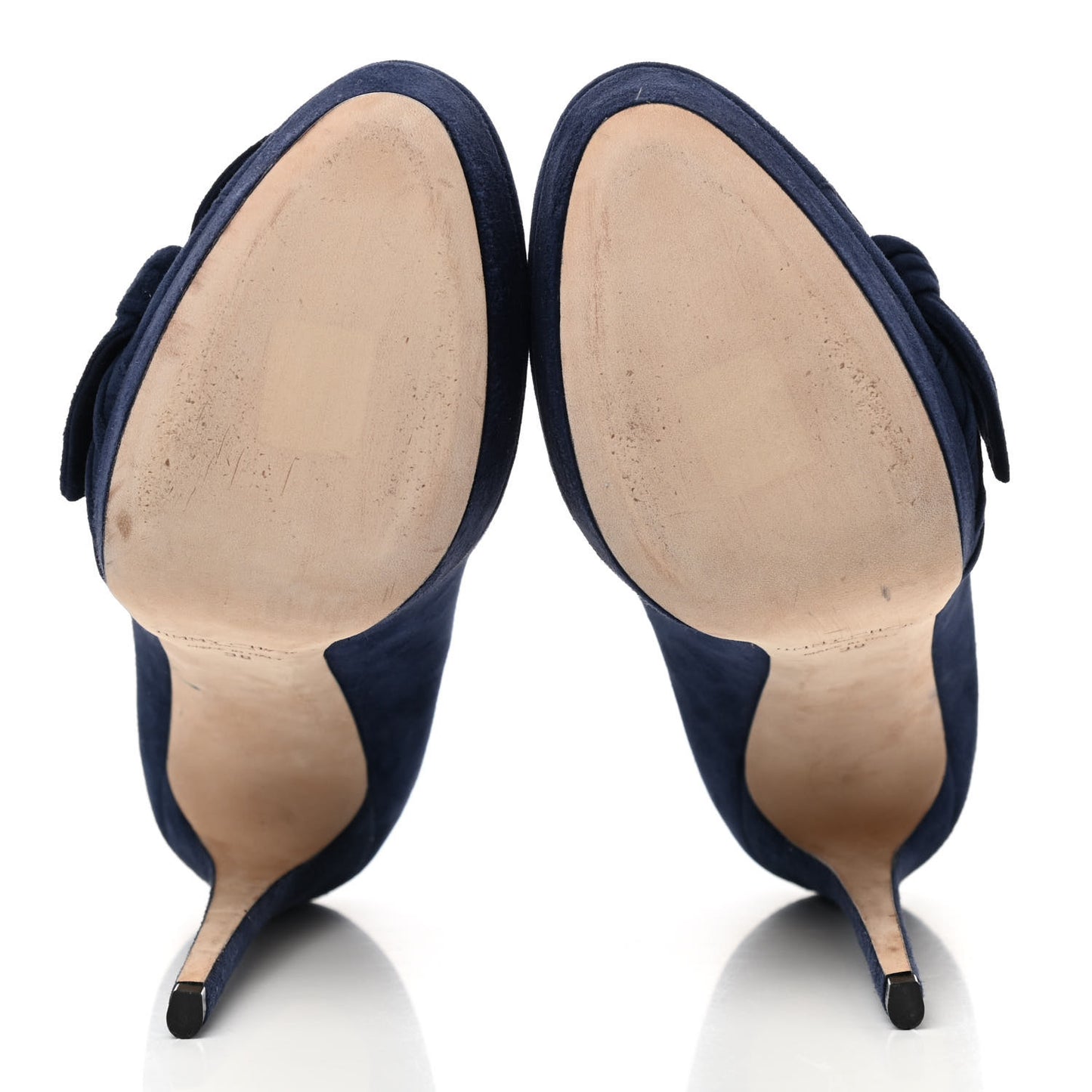 Suede Kenedy Pumps 38 Navy