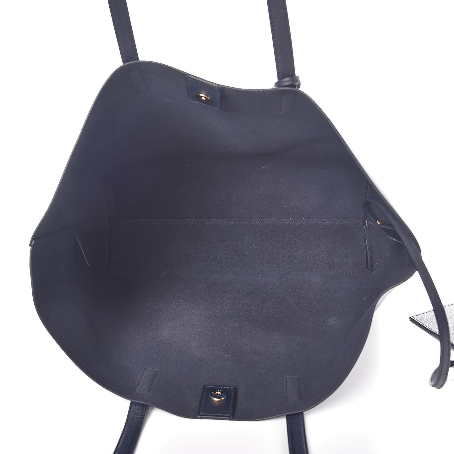 Calfskin Large Shopping Tote Deep Marine
