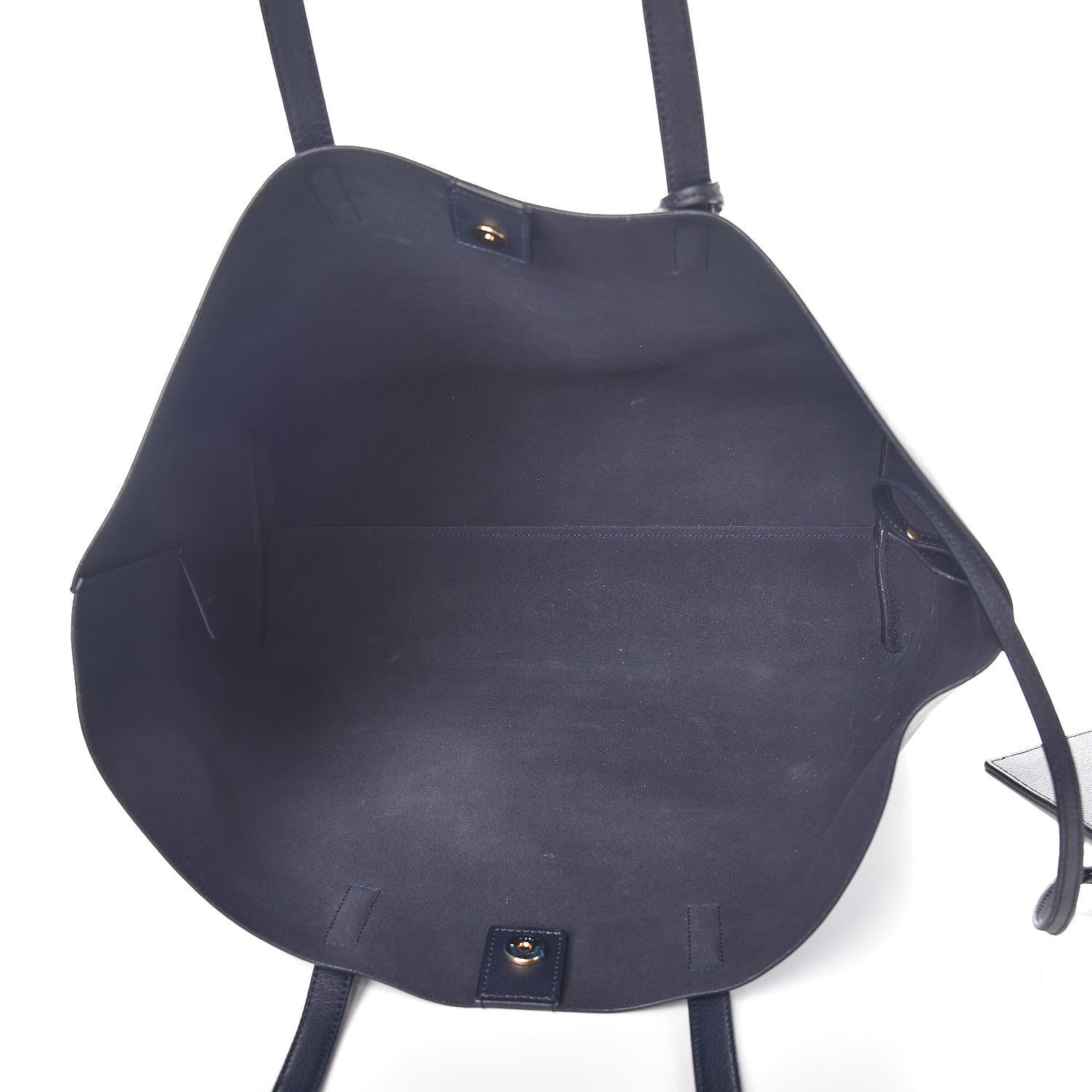 Saint Laurent Calfskin Large Shopping Tote Deep Marine 6 of 8