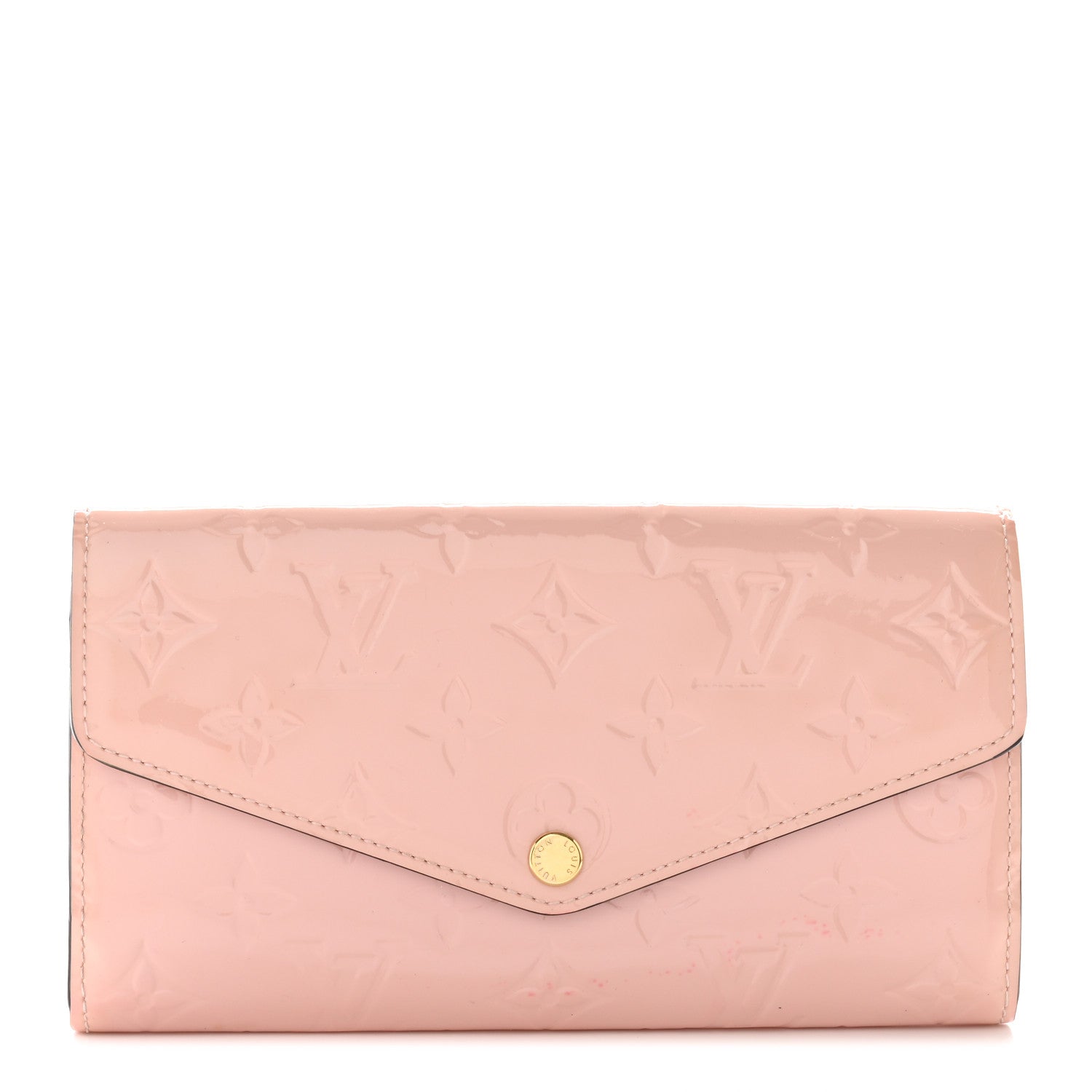Louis Vuitton Vernis Sarah Wallet NM Rose Ballerine 1 of 15