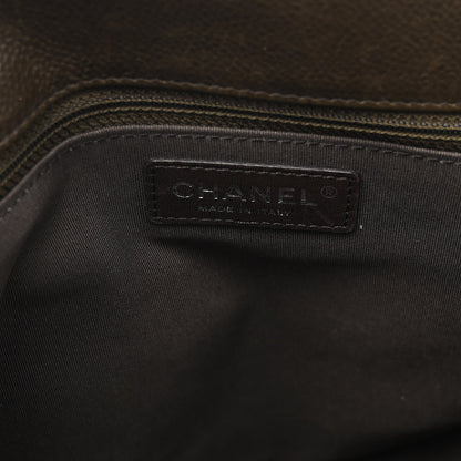 Chanel Caviar Quilted Large Casual Pocket Tote Khaki 7 of 11