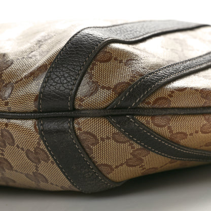 Gucci Crystal Monogram Medium Abbey Convertible Tote Dark Brown 9 of 10