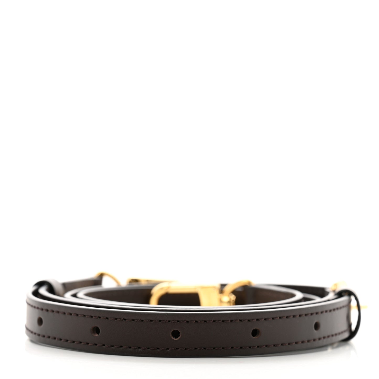 Calfskin Adjustable Speedy Bandouliere Shoulder Strap Brown