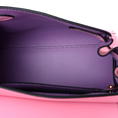 Versace Grained Calfskin Medusa Small Top Handle Handbag Pink 5 of 9
