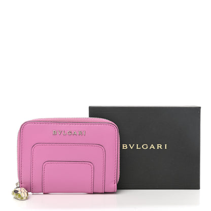 Bulgari Calfskin Serpenti Zip Around Wallet Pink 9 of 9