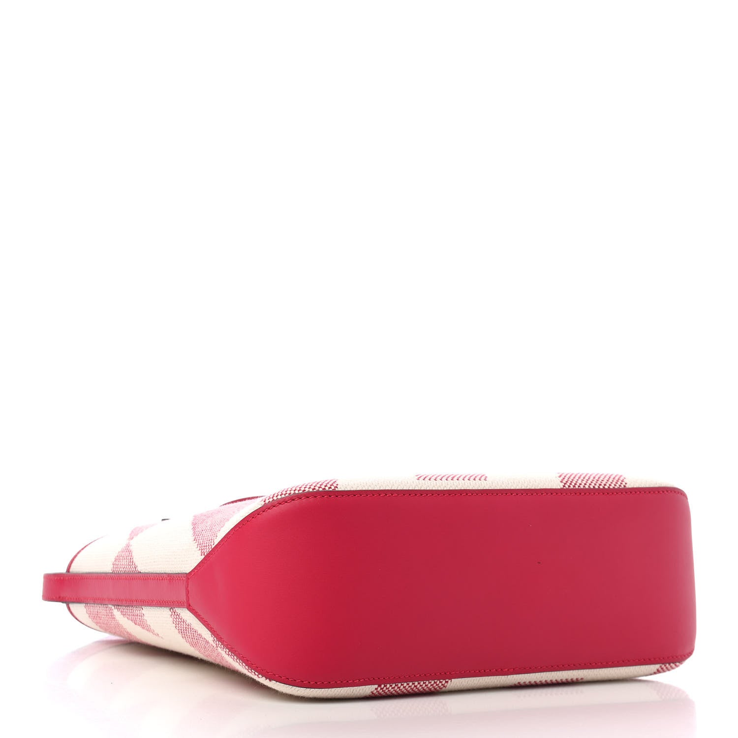 Hermes Swift Toile H Cabas H En Biais 27 Ecru Framboise 4 of 9