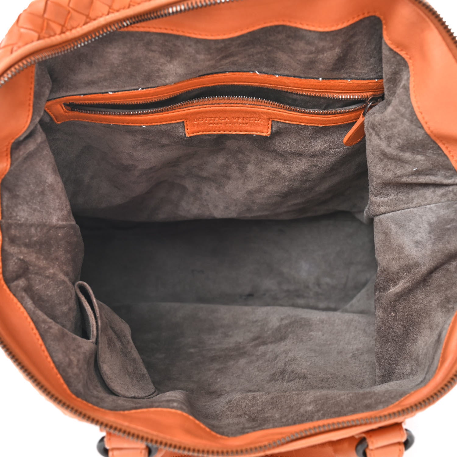 Bottega Veneta Nappa Intrecciato Medium Convertible Tote Tangerine 4 of 8