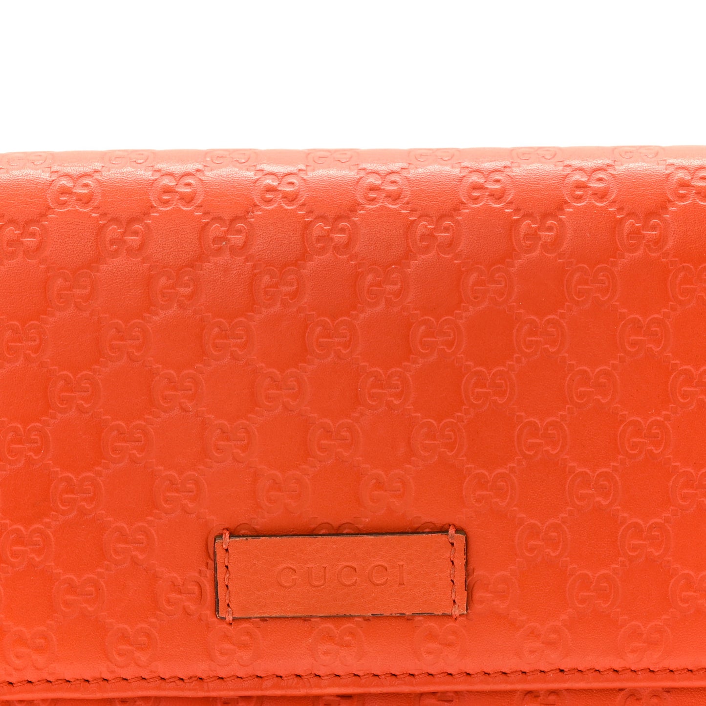 Soft Microguccissima Continental Wallet Sun Orange