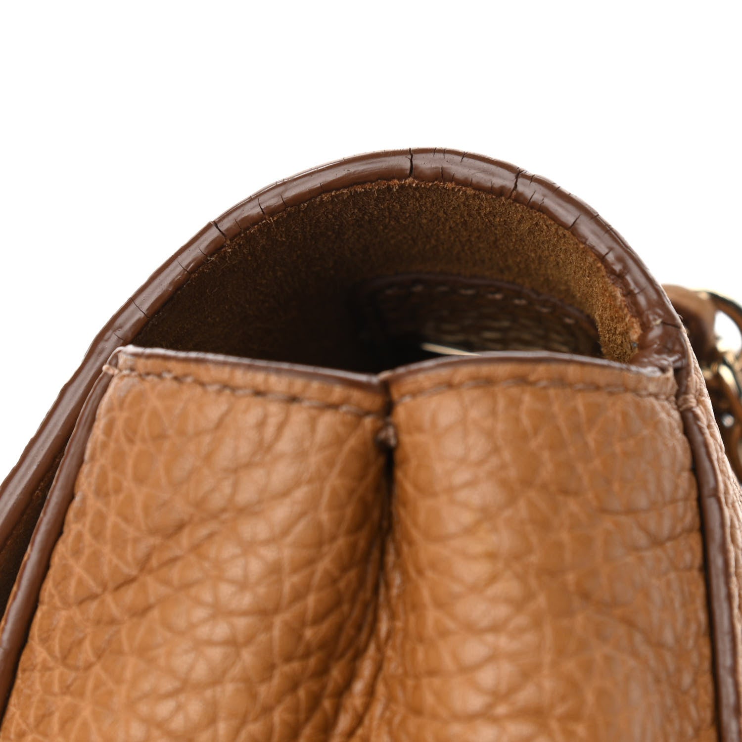Mulberry Glossy Goatskin Medium Lily Deer Brown 14 of 15