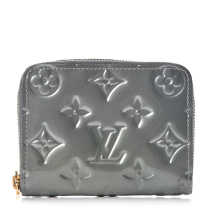 Louis Vuitton Vernis Zippy Coin Purse Wallet Grey Givre 1 of 7
