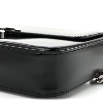 Celine Shiny Calfskin Triomphe Chain Shoulder Bag Black 9 of 9