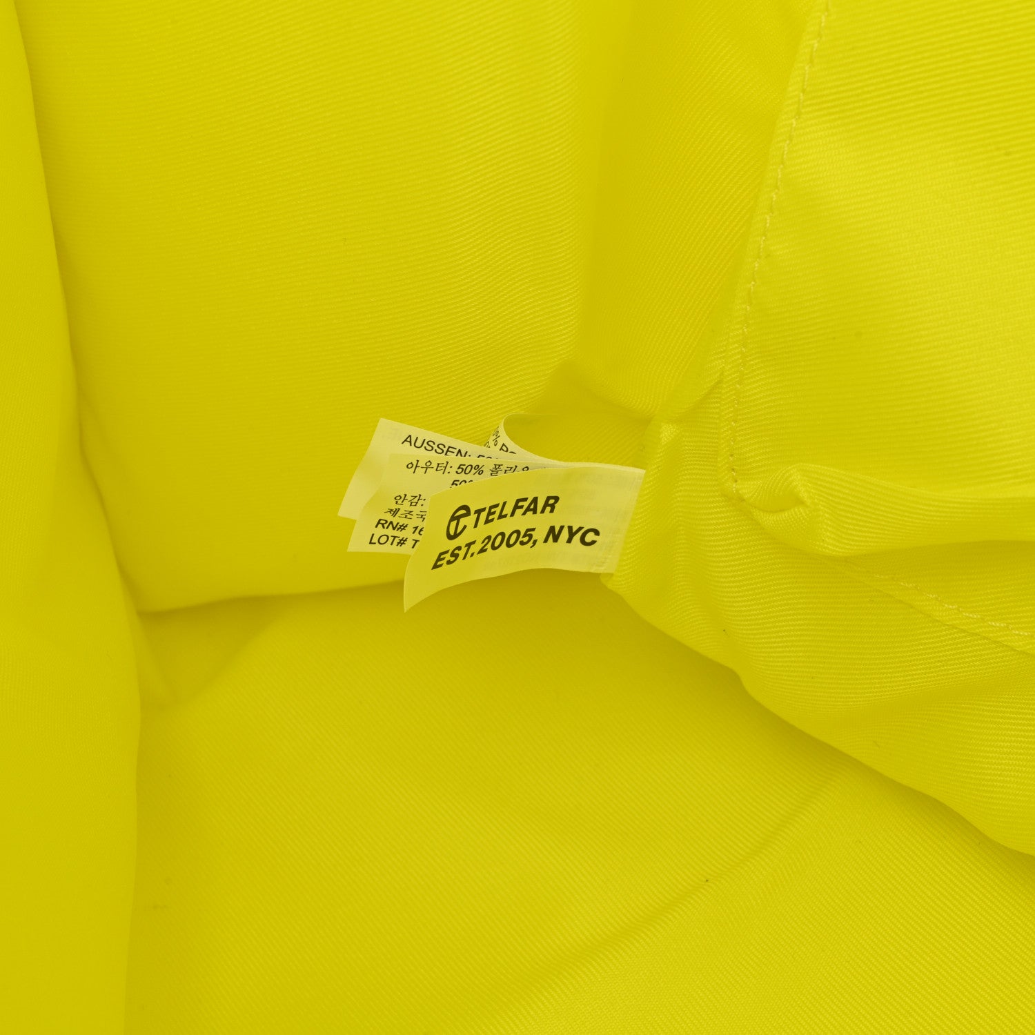 Telfar Vegan Leather Large Shopping Bag Highlighter Yellow 7 of 10