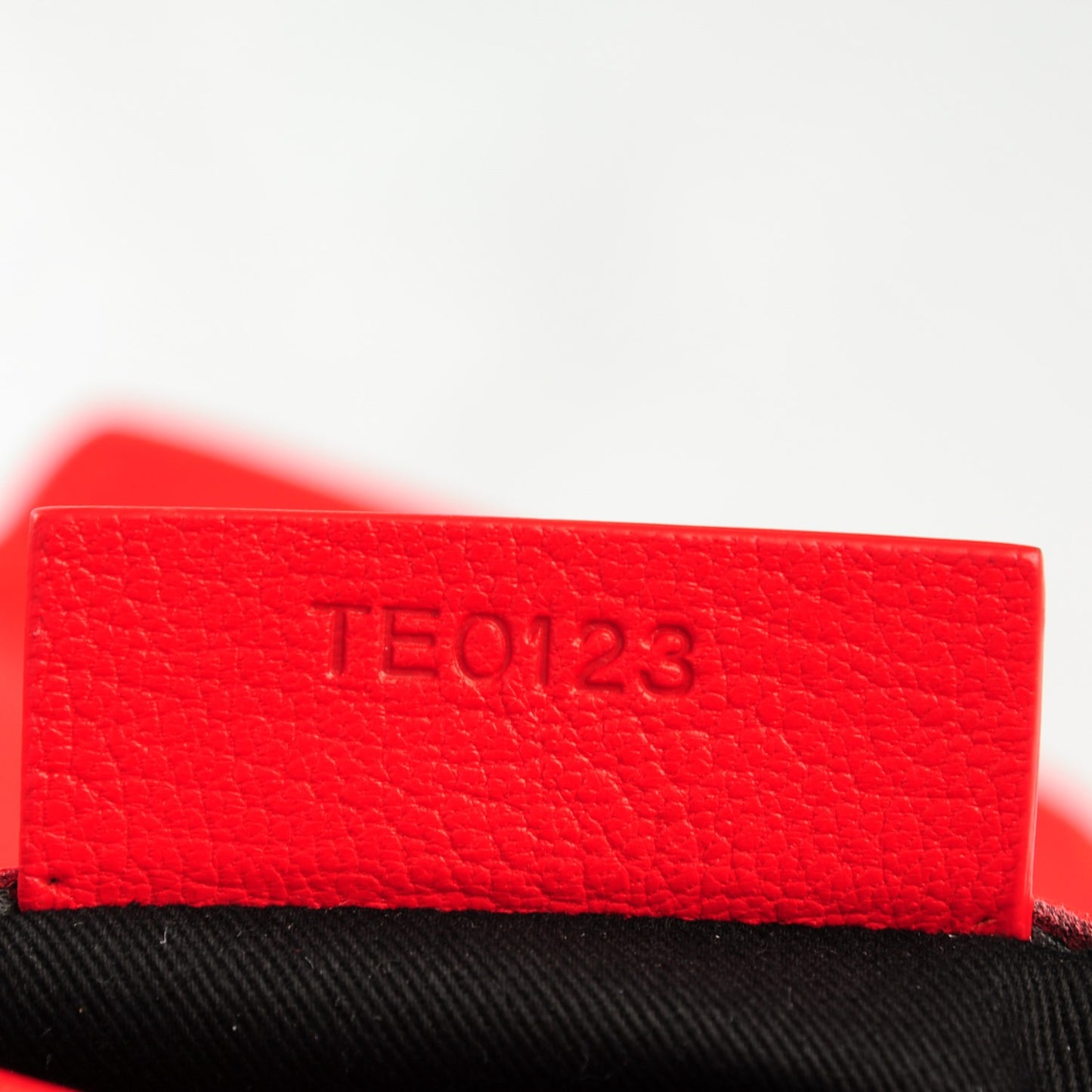 Sugar Goatskin Medium Antigona Envelope Clutch Medium Red