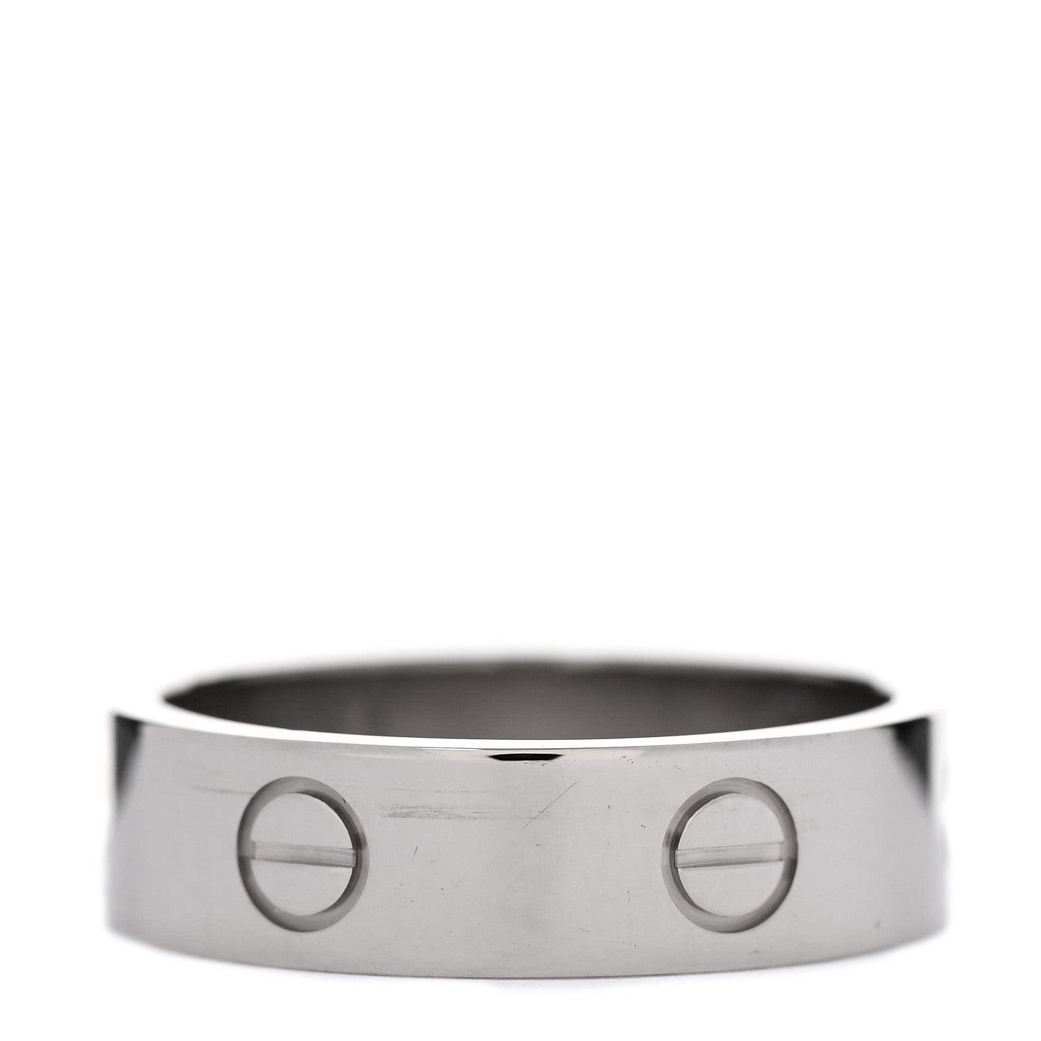 Cartier 18K White Gold 6mm LOVE Ring 60 9 5 of 8