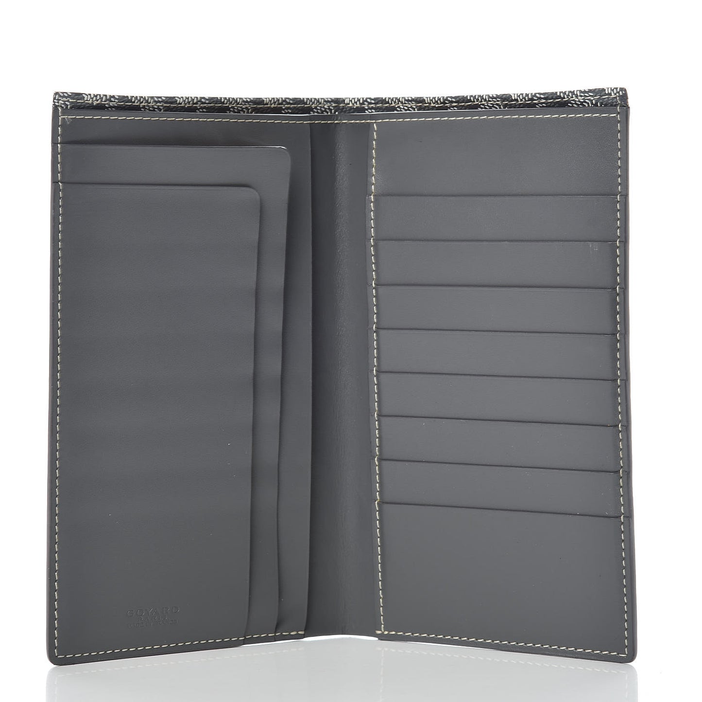 Goyardine Long Bi-Fold Wallet Grey