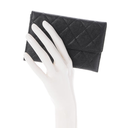 Chanel Caviar Quilted Wallet On Removable Chain Insert Black 2 of 6