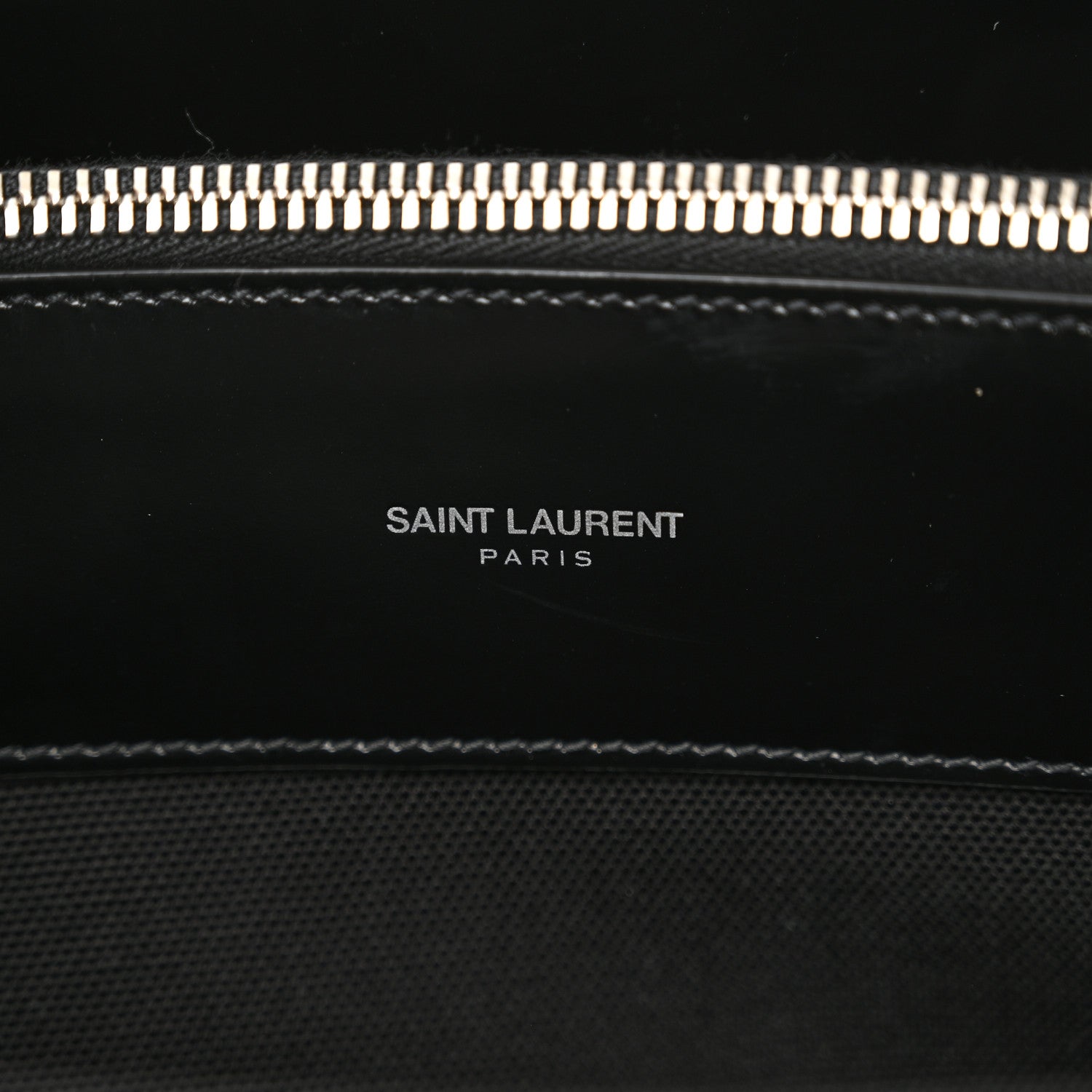 Saint Laurent Patent Calfskin Large Thin Sac De Jour Black 7 of 10