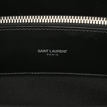 Saint Laurent Patent Calfskin Large Thin Sac De Jour Black 7 of 10