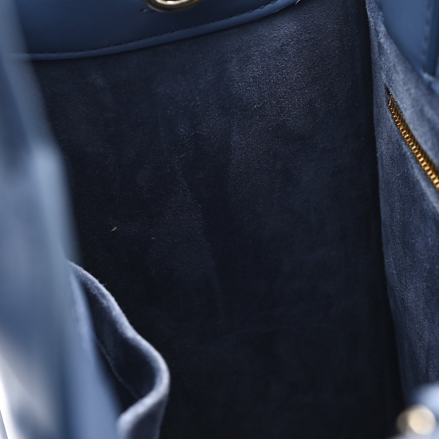 Christian Dior Calfskin Macro Cannage Small Book Tote Denim Blue 10 of 10