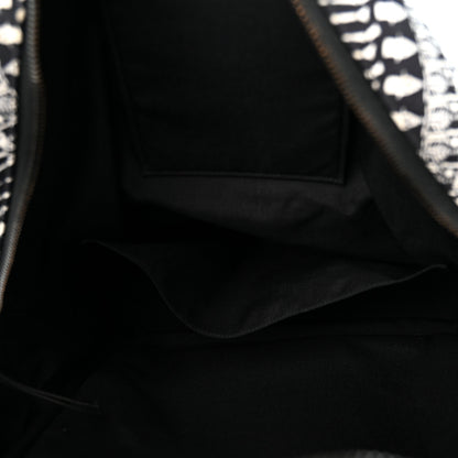 Saint Laurent Nylon City Skeleton Print Backpack Black White 4 of 10