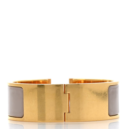 Hermes Enamel Wide Clic Clac H Bracelet PM Marron Glace 3 of 4