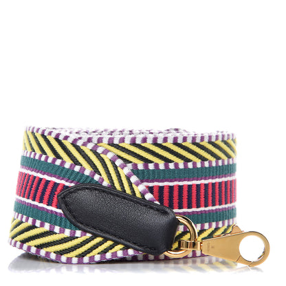 Hermes Toile Swift 50mm Sangle Cavale Shoulder Strap Multicolor Black 1 of 4