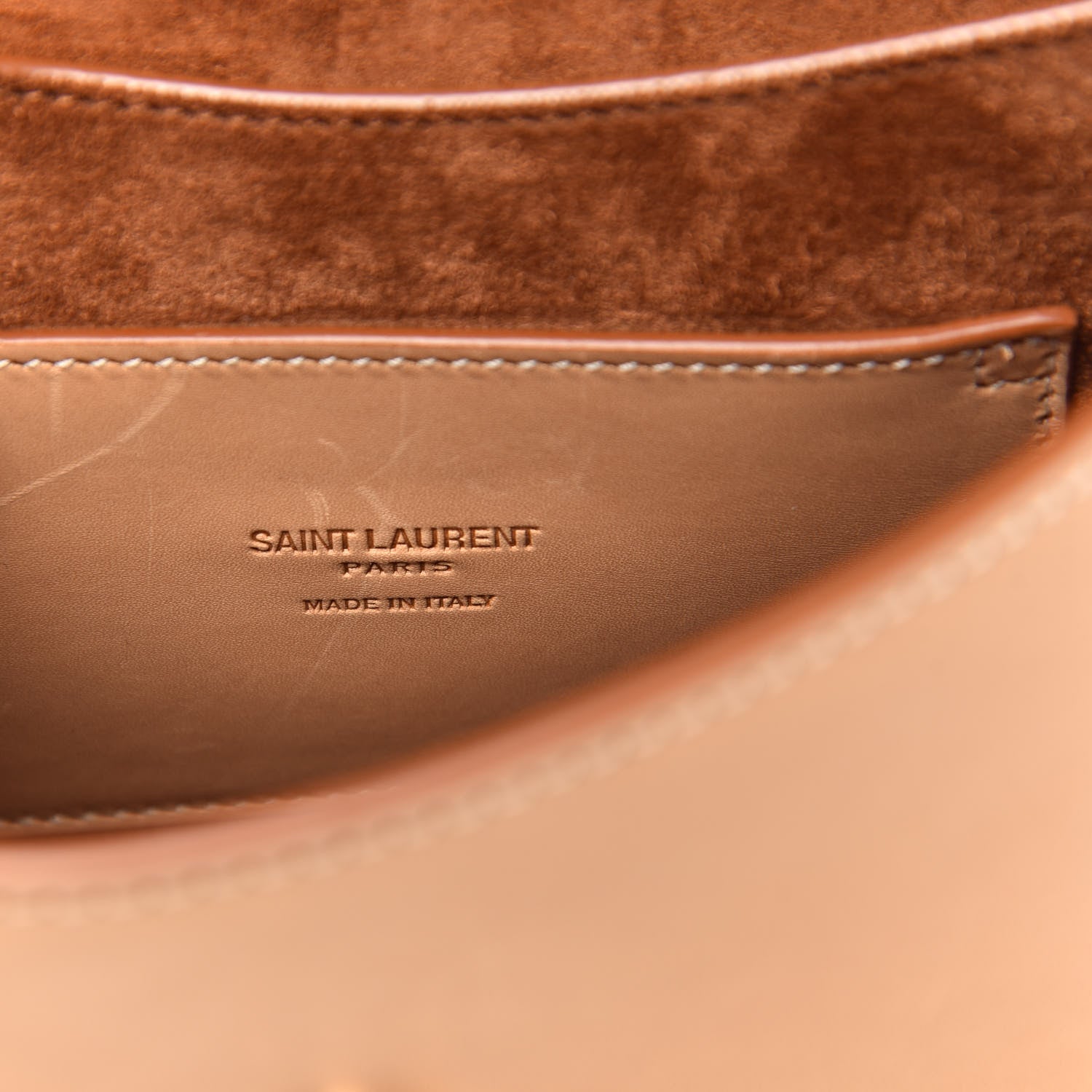 Saint Laurent Smooth Vintage Calfskin Small Kaia Satchel Brown Gold 7 of 12