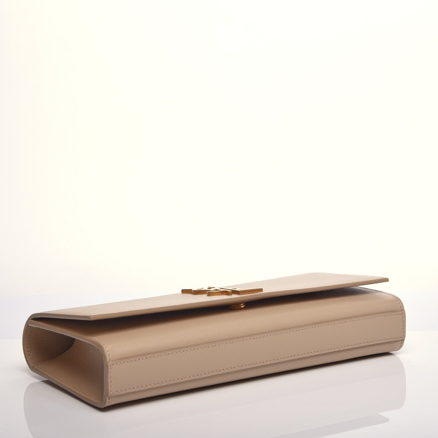 Grain De Poudre Classic Monogram Cassandre Clutch Nude